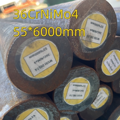 DIN 1.6511 Barra redonda de aço 55 mm Dia 36CrNiMo4 / Superfície preta laminada a quente
