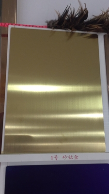 Da cor de aço inoxidável do espelho do ouro do titânio da folha 304 do espelho 304 do ouro folha de aço inoxidável