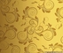 Si - folha de aço inoxidável de Backsplash da folha de aço inoxidável dourada para o painel de parede