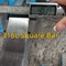 DIN1.4404 SUS316L Barra quadrada de aço inoxidável 25,4*25,4mm comprimento 3000mm