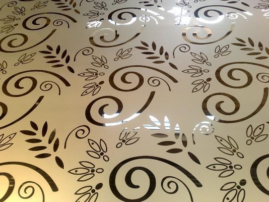 304 gravou a folha de aço inoxidável do espelho dourado para decorações da parede