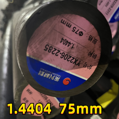 1,4404 propriedades mecânicas de aço inoxidável de barra redonda de SS316L 300mm