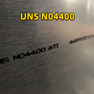 Placa UNS N04400 Monel da liga de cobre do níquel de ASTM B127 400 0,5 - 3*1219*2438mm