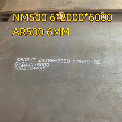 Resistente ao desgaste NM500 Blindagem Ar500 Placa 12 mm comprimento 2440 mm largura1220 mm