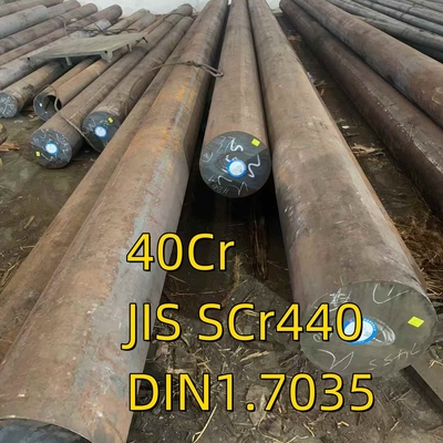 Barras redondas laminadas a quente 40cr JIS SCr440 DIN 1.7035 Estrutura de liga de aço Barras de aço forjado