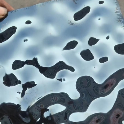 Finitura de polir Estampado em relevo de água ondulada Placas de chapa de metal Wave