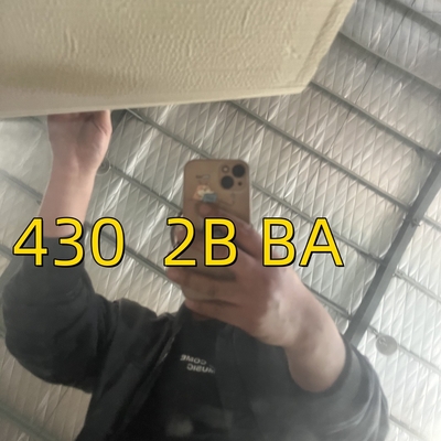 1.2mm 430 BA Chapa polida de aço inoxidável e chapa laminada a frio SUS 430 SS Chapa