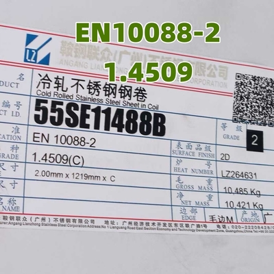 DIN 1.4509 EN10028-1 Chapa de Aço Inoxidável AISI 441 1.0*1220*2440MM Com Certificado 3.1