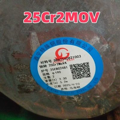 Barra Redonda de Aço Forjado a Quente 25Cr2MoVA Aço Liga 150*6000mm Eixo Multidiâmetro