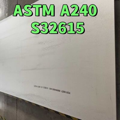 ASTM A240 UNS S32615 Chapa de aço inoxidável laminada a quente 10*1500*6000mm NO 1 Superfície