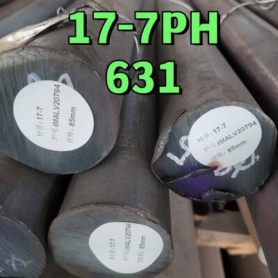 Técnica Forjada / Laminada a Quente ASTM A564 SUS631 17-7PH DIN1.4568 Barra Redonda de Aço Inoxidável Com Tratamento Térmico