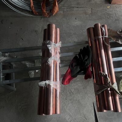 Barras de cobre C1100 Dia 40*1000mm 99,95% Pureza Barras de cobre puro Para fiação elétrica