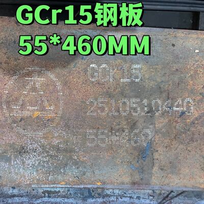 Chapa de Metal de Alto Carbono em Estoque Gcr15 1.3505/Suj2 /52100 EN31/535A99 Chapa de Aço para Rolamentos 55*460mm