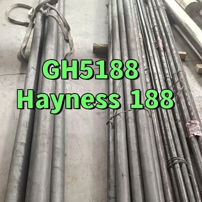GH5188 Barra Redonda de Liga à Base de Cobalto HAYNES 188 Ø20 X 500mm Certificado de Inspeção 3.1 EN 10204