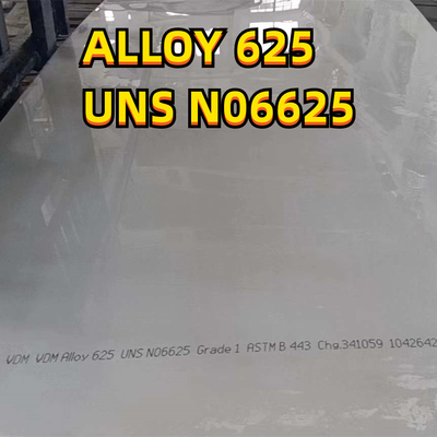 Placa de aço resistente ao calor UNS N06625 Inconel de liga do níquel 625 3.0*1219*3048mm