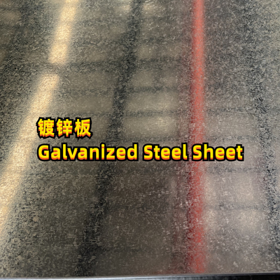 Material DX51D-Z275 ASTM A653 G90 Chapa de aço galvanizado 3.0x1250*2500MM Zero Spangle