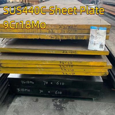 Chapa de Aço Inoxidável Martensítico de Alto Carbono 9Cr18Mo SUS440C