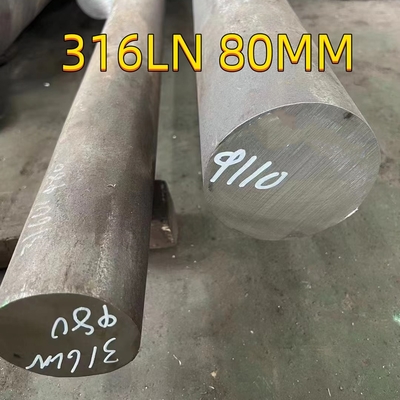 Ø120 X 3000 em 316LN ESR 1.4429 Barras redondas de aço inoxidável SS316LN Rodas redondas Superfície preta