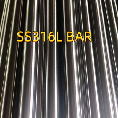 Barra redonda de aço inoxidável sólido ASTM A-276 TIPO-316L brilhante 500 mm