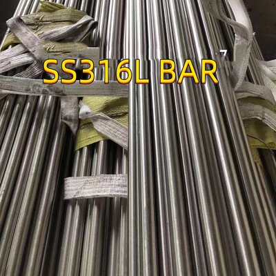 Barra redonda de aço inoxidável sólido ASTM A-276 TIPO-316L brilhante 500 mm