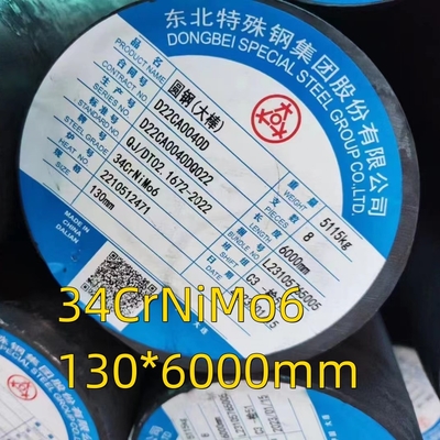 34CrNiMo6 Barras redondas de aço de liga apagada normalizadas Annealed DIN 1.6582 OD 25mm