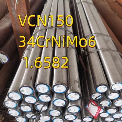 Teste de UT temperado apagado com barra redonda de aço ISO VCN150 DIN 1.6582 34CrNiMo6 EN10083-3