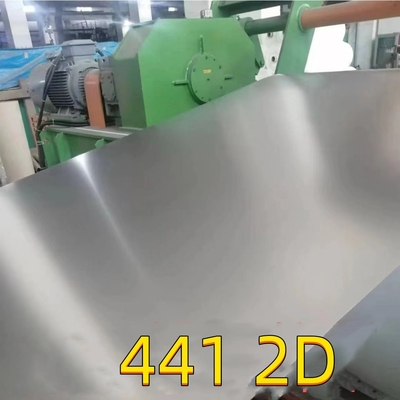 Aisi 441 1.4509 0,8 mm Chapa de aço inoxidável 2D Superfície 1220*2440mm Para indústria automotiva