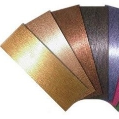 ROSE GOLD 0.5*1220x2440mm Aço inoxidável Lâmpade de espelho para decoração de teto