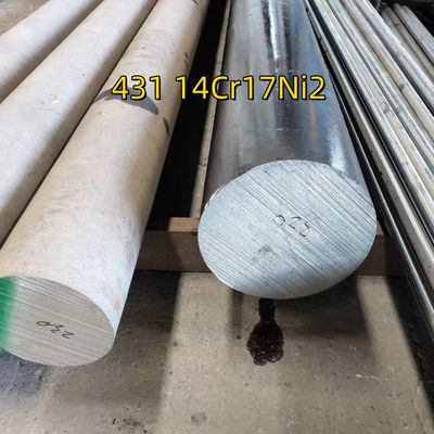 Barras redondas de aço inoxidável laminadas a quente SUS431 Rod Grade 14cr17ni2 Aisi 431 DIN1.4057 75mm Rodas pretas