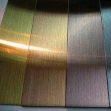 0.5*1240x2440mm aço inoxidável folha de espelho liso painel Ti-ouro placa de espelho