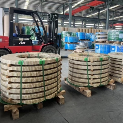 Lâmina de aço inoxidável laminada a frio SUS316Ti/ SS 31668 DIN1.4571 bobina com Ba/2B 8K/Hl Superfície 0,5*100mm