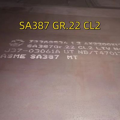 SA387 Gr22 Cl2 Chapa de aço ligado laminada a quente