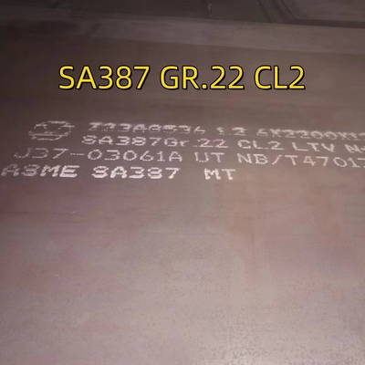 SA387 Gr22 Cl2 Chapa de aço de liga laminada a quente EN 10028 13CrMoSi5-5 Chapa de aço para recipientes sob pressão