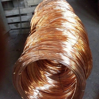 Arame de cobre vermelho barro barras de cobre C1100 forma redonda forma única fio forma dura 0,3-3mm