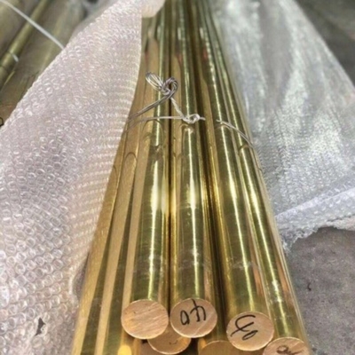 H59 C26800 Rodas de solda Barra de cobre amarela Hpb61-1 Hsi80-3 Cw614n H62 H59 Cooper de latão 50*1200MM