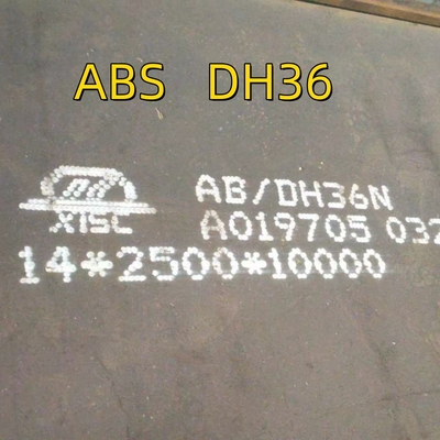 Placas de aço de construção naval comprimento 8000 mm largura 2000 mm espessura 14 mm DH36 grau