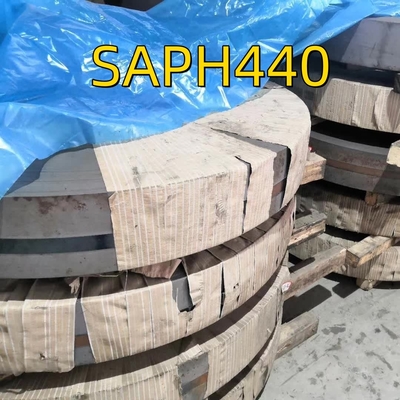 Alta resistência 1.6х1250 JIS G 3141 SAPH440-P Lâmina de corte de bobina de aço laminada a quente