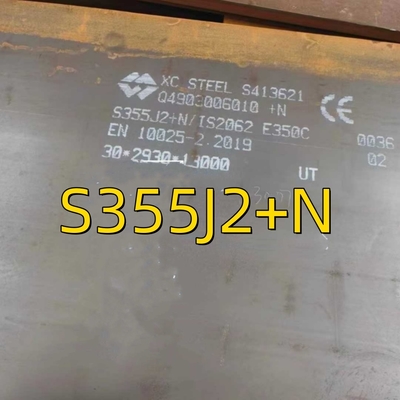 Chapa de aço laminada a quente EN 10025-2 S355J2+N IS2062 30*1220*2440MM Corte para tamanho diferente