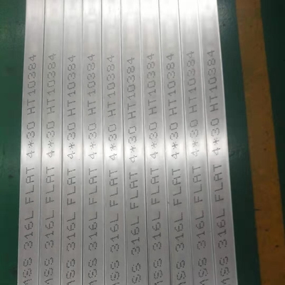 Linha de cabelo laminada a quente Din 1.4404 S31603 aço inoxidável 316L barra plana 80*8*6000