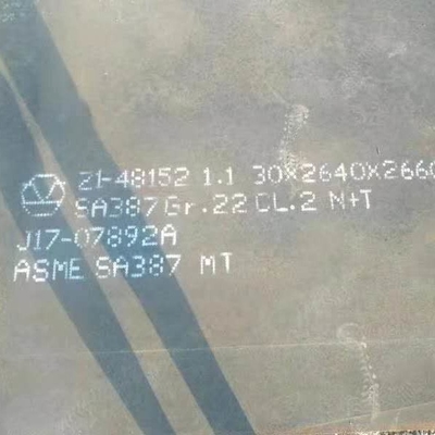 SA387 Gr.11 CL.2 LTV N+T Chapa de aço ASME SA387 Chapa de caldeira laminada a quente ASME SA387