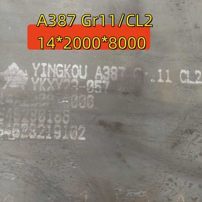 A387 Gr.11 CL2 14*2000*8000MM EN 10028 13CrMoSi5-5 Chapa de aço para recipientes sob pressão