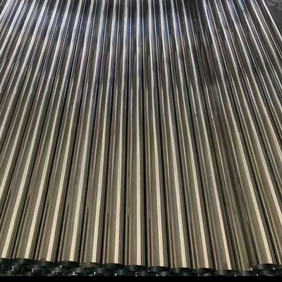 ASTM A554 201 Tubo soldado 25*0,8*6000mm 320 Tubo de aço inoxidável polido com espelho de grão