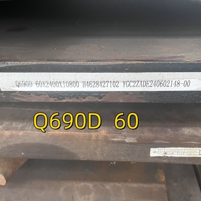 Chapa de aço de liga laminada a quente de alta resistência EN 10025 Q690D Q690E S690Q S690QL 60*2500mm