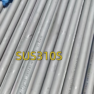Tubos sem costura de aço inoxidável resistentes ao calor AISI 310S Diâmetro de saída 127 mm Espessura da parede 3 mm