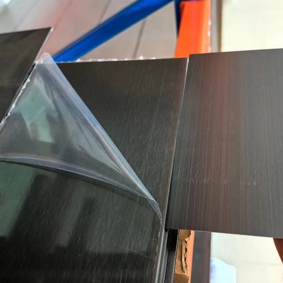 Antifingerprint 201 304 chapa de aço inoxidável preto superfície escovada pelo cabelo 1.0*1220*2440mm