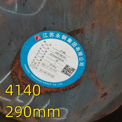 AISI 4140 Scm440 42CrMo4 1.7225 QT Barra redonda de aço forjado laminado a quente OD 290mm