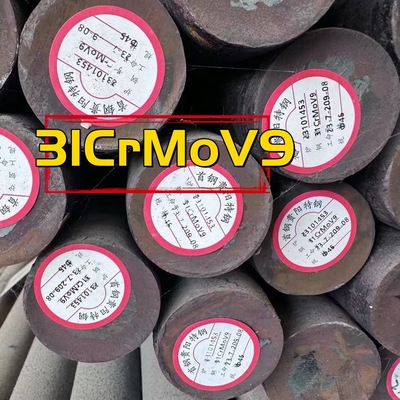 31crmov09 Q+T 1.8519 Rodas redondas de barras de aço ligado 30-500 mm Rodas de aço nitridado laminadas a quente e forjadas