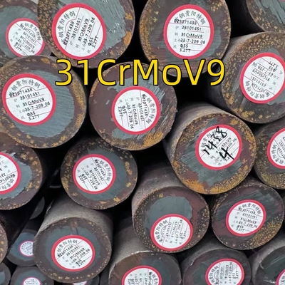 Nitruração de aço D 35mm Material 1.8519 31CrMoV9 Tratamento térmico e usinagem Rod de solo de aço laminado a quente