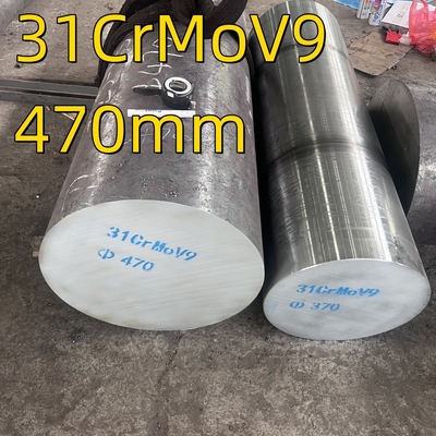 250 mm 470 mm Diâmetro EN 10085 31crmov9 DIN 17211 Barras redondas de forja de aço ligado