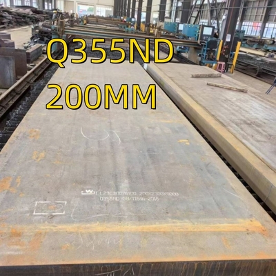 Chapa de aço estrutural de carbono S355J2 +N Chapa de aço carbono laminada a quente Q355ND 200MM